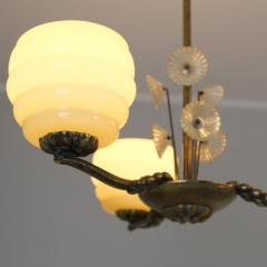 Lisa Johansson Pape Lisa Johansson Pape Beehive and Flowers Ceiling Lamp Orno Karhula 1940s - 4334597