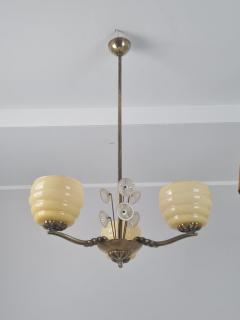 Lisa Johansson Pape Lisa Johansson Pape Beehive and Flowers Ceiling Lamp Orno Karhula 1940s - 4334600