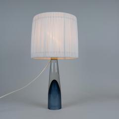 Lisa Johansson Pape Lisa Johansson Pape Blue Art Glass Table Lamp Missis Iittala Orno 1950 - 4345586