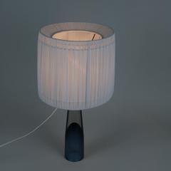 Lisa Johansson Pape Lisa Johansson Pape Blue Art Glass Table Lamp Missis Iittala Orno 1950 - 4345588