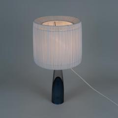Lisa Johansson Pape Lisa Johansson Pape Blue Art Glass Table Lamp Missis Orno Ittala 1950s - 4345576