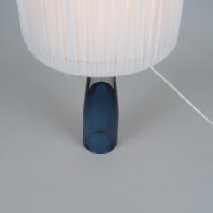 Lisa Johansson Pape Lisa Johansson Pape Blue Art Glass Table Lamp Missis Orno Ittala 1950s - 4345580
