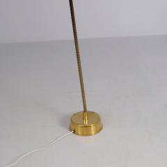 Lisa Johansson Pape Lisa Johansson Pape Floor Lamp Model 2063 in Brass Rattan Orno 1950s - 4542164