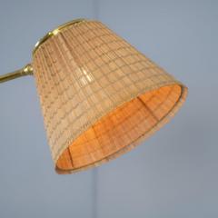 Lisa Johansson Pape Lisa Johansson Pape Floor Lamp Model 2063 in Brass Rattan Orno 1950s - 4542167