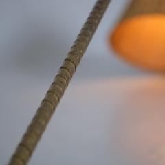 Lisa Johansson Pape Lisa Johansson Pape Floor Lamp Model 2063 in Brass Rattan Orno 1950s - 4542168