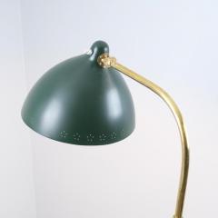 Lisa Johansson Pape Lisa Johansson Pape Floor Lamp Model 30 062 in Green and Brass Orno 1950s - 4450870