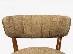 Lisa Johansson Pape Lisa Johansson Pape Lounge Chairs Brown Boucle Wood Finland 1940s - 4498264