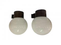 Lisa Johansson Pape Lisa Johansson Pape Pair of Brutalist Outdoor Wall Lamps Model 17 037 Orno 1960 - 3958872