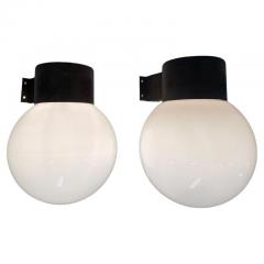 Lisa Johansson Pape Lisa Johansson Pape Pair of Brutalist Outdoor Wall Lamps Model 17 037 Orno 1960 - 3958878