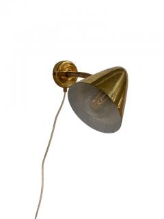 Lisa Johansson Pape Lisa Johansson Pape Perforated Brass Wall Sconce Model 50 084 Orno 1950s - 3959691