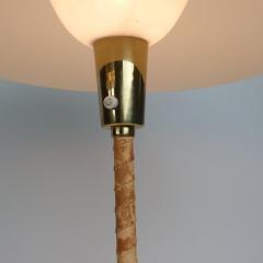 Lisa Johansson Pape Pair Of Lisa Johansson Pape Ihanne Table Lamps in Brass Leather Orno 1950s - 4450861