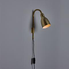 Lisa Johansson Pape Pair of 1950s Brass Plug in Wall Lamps Attributed to Lisa Johansson Pape - 4397861