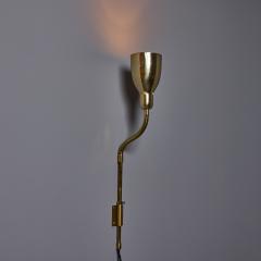Lisa Johansson Pape Pair of 1950s Brass Plug in Wall Lamps Attributed to Lisa Johansson Pape - 4397862
