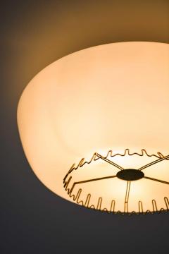 Lisa Johansson Pape Pair of Flush Mount Ceiling Lamps in Brass by Lisa Johansson Pape 1950s - 4687845