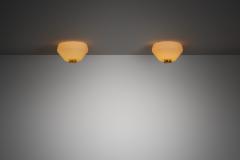 Lisa Johansson Pape Pair of Lisa Johansson Pape 71 164 Ceiling Lights for Orno Finland 1960s - 4174458