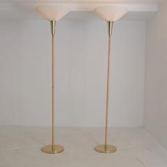 Lisa Johansson Pape Pair of Sizable Lisa Johansson Pap Floor Lamps Model 30 075 Orno 1950s - 4618614