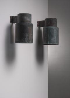 Lisa Johansson Pape Set of 4 Lisa Johansson Pape copper wall lamps for Orno - 2918647