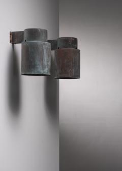 Lisa Johansson Pape Set of 4 Lisa Johansson Pape copper wall lamps for Orno - 2918648