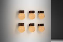 Lisa Johansson Pape Six 17 037 Wall Lamps by Lisa Johansson Pape for Stockmann Orno Finland 1960s - 4338128