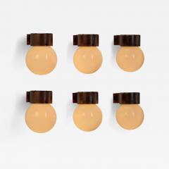 Lisa Johansson Pape Six 17 037 Wall Lamps by Lisa Johansson Pape for Stockmann Orno Finland 1960s - 4344359