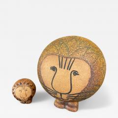 Lisa Larson Pair of hand made Studio pottery ceramic Lion designed by Lisa Larson - 4123473