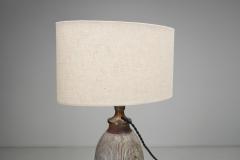 Lisbeth Munch Petersen Table Lamp with White Glazed Grooves by Lisbeth Munch Petersen Denmark 1940s - 4491812
