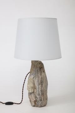 Lit Stones LitStones Grecian Marble Table Lamp with Custom Shade - 2959072