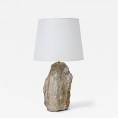 Lit Stones LitStones Grecian Marble Table Lamp with Custom Shade - 2962831