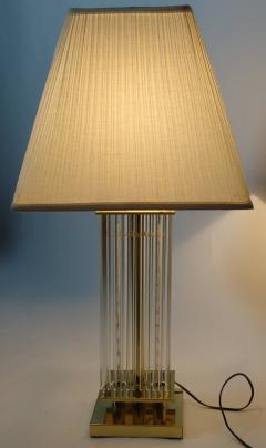 Liteline Glass Cane Table Lamp in the Style Gaetano Scolari circa 1970 - 572765