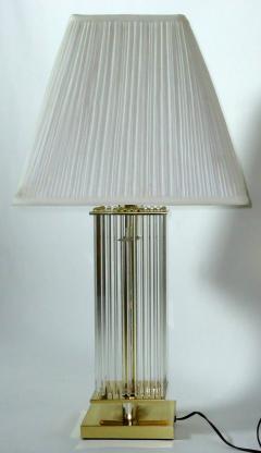 Liteline Glass Cane Table Lamp in the Style Gaetano Scolari circa 1970 - 572766