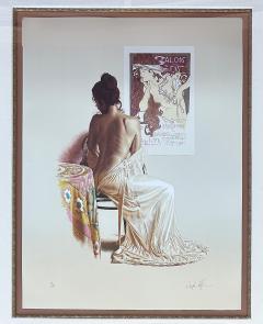 Lithograph Salon Des Cent by Artist Douglas Hoffman Signed 76 100 - 4577671