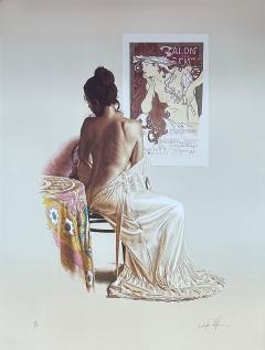 Lithograph Salon Des Cent by Artist Douglas Hoffman Signed 76 100 - 4578807