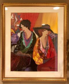 Lithograph by Patricia Govezensky of Two Woman Gilt Framed Signed - 2974556