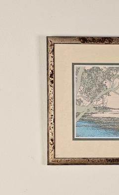 Lithograph of a Bridge U S A circa 1980 - 3393631