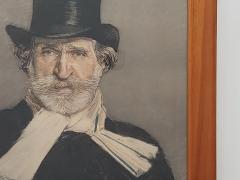 Lithograph of a Famous Portrait of Verdi circa 1900 - 4402964