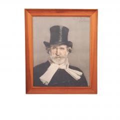 Lithograph of a Famous Portrait of Verdi circa 1900 - 4402965