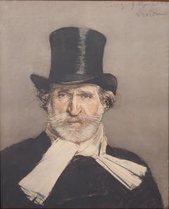 Lithograph of a Famous Portrait of Verdi circa 1900 - 4402966