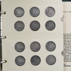 Littleton Liberty Half Dollar Album 57 Coins - 4560103