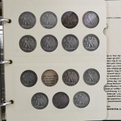 Littleton Liberty Half Dollar Album 57 Coins - 4560106