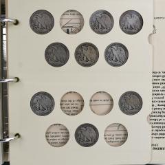 Littleton Liberty Half Dollar Album 57 Coins - 4560108