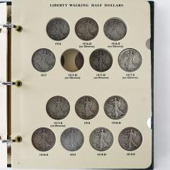 Littleton Liberty Half Dollar Album 57 Coins - 4560109