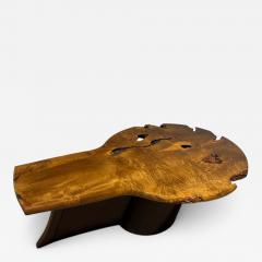Live Edge Burlwood Coffee Table in the Manner of George Nakashima C 1980 - 4708190