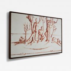 Lively landscapes with nude figures 1960s  - 4698334