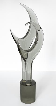 Livio Seguso Livio Seguso Large 30 Abstract Crescent Glass Sculpture - 3328429