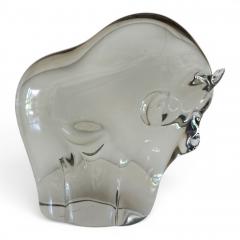 Livio Seguso Livio Seguso Murano Bull Glass Sculpture 1970 - 4749720