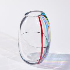 Livio Seguso Livio Seguso for Seguso AV Oggetti Italian Murano Glass Rainbow Vase - 4534261