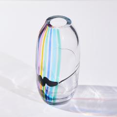 Livio Seguso Livio Seguso for Seguso AV Oggetti Italian Murano Glass Rainbow Vase - 4534265