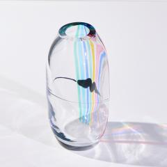 Livio Seguso Livio Seguso for Seguso AV Oggetti Italian Murano Glass Rainbow Vase - 4534266