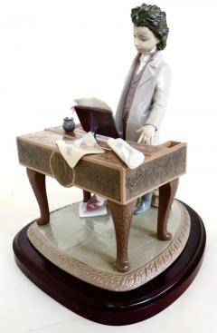 Lladro Young Beethoven Porcelain Sculpture by Lladro Spain Beethoven At The The Piano - 3734925