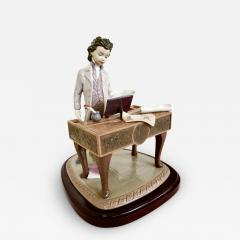 Lladro Young Beethoven Porcelain Sculpture by Lladro Spain Beethoven At The The Piano - 3740097